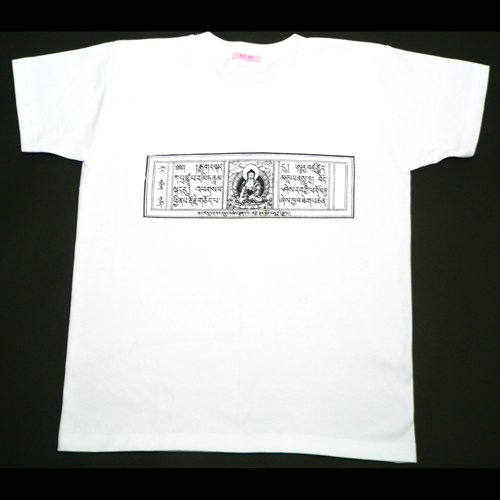티셔츠 - 티베트 금강경 / 흰색